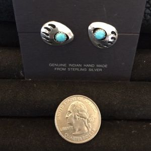 Navajo bear paw earrings